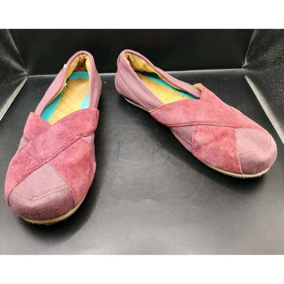 Mozo Women's Sport Suede Canvas Work Shoe Size US 8 Beet Style 3740 - Picture 1 of 10